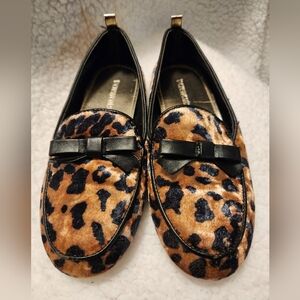 Kids Crew Cuts Leopard print loafers